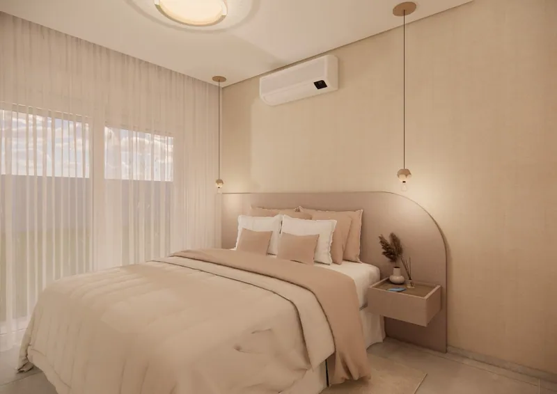 Nova suíte de 25 m² em uma casa em Taquara, RS: ambiente projetado pela Corgê Arquitetura (imagem 4 de 16)