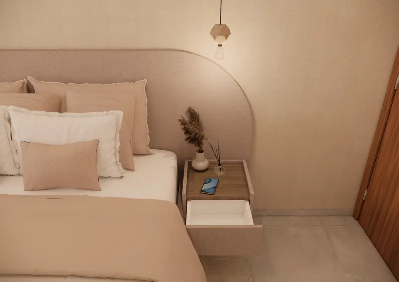 Nova suíte de 25 m² em uma casa em Taquara, RS: ambiente projetado pela Corgê Arquitetura (imagem 5 de 16)