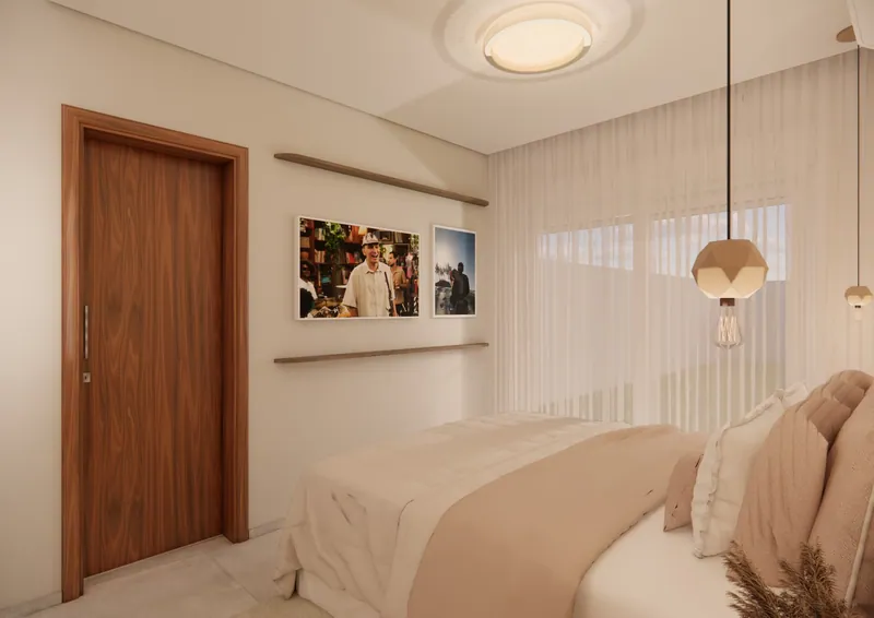 Nova suíte de 25 m² em uma casa em Taquara, RS: ambiente projetado pela Corgê Arquitetura (imagem 7 de 16)