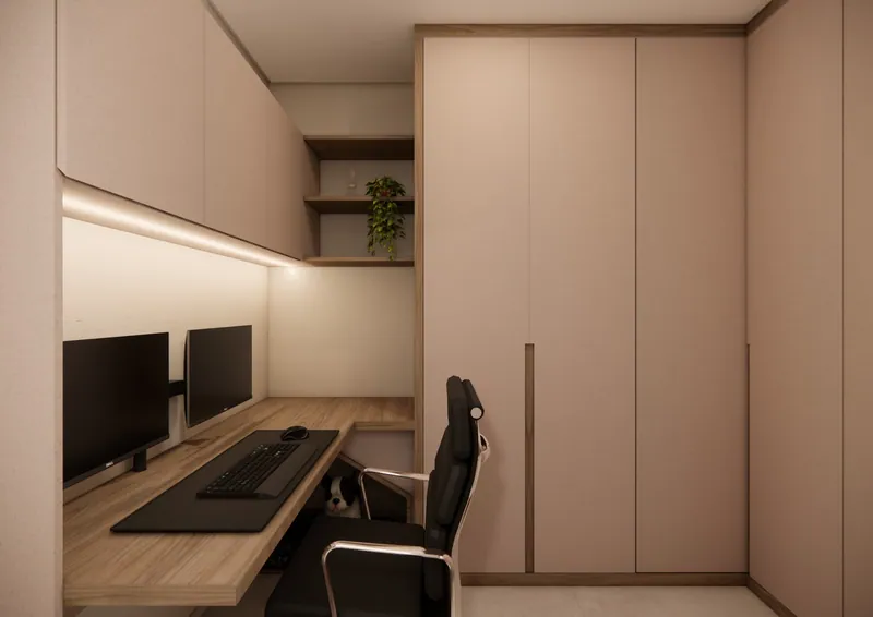 Nova suíte de 25 m² em uma casa em Taquara, RS: ambiente projetado pela Corgê Arquitetura (imagem 10 de 16)
