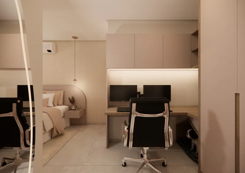Nova suíte de 25 m² em uma casa em Taquara, RS: ambiente projetado pela Corgê Arquitetura (imagem 12 de 16)
