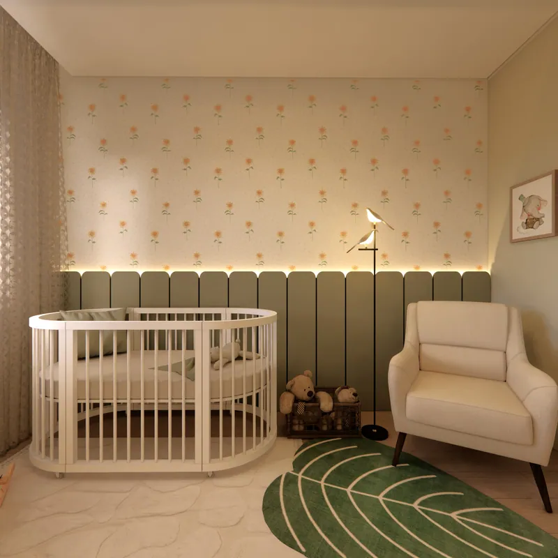 Quarto de bebê com 7 m² em apartamento em Taquara, RS: ambiente projetado pela Corgê Arquitetura (imagem 2 de 7)