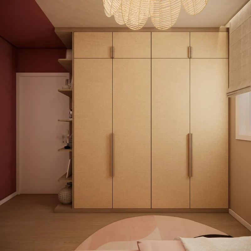 Quarto de menina adolescente, 9 m² em residência em Taquara, RS: ambiente projetado pela Corgê Arquitetura (imagem 6 de 8)